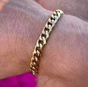 Stainless Steel Cuban Link Bracelet